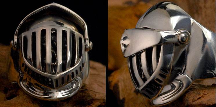 Men's fashion reaper legion sterling silver ring - MOWTE