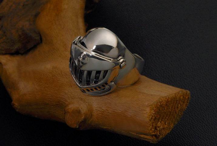 Men's fashion reaper legion sterling silver ring - MOWTE