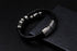 Men's fashion leather titanium steel bracelet - MOWTE