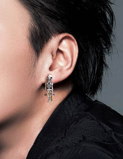 Men's fashion skeleton ear stud - MOWTE