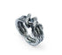 Men's fashion knot mochi sterling silver ring - MOWTE