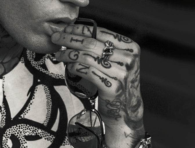 Men's fashion knot mochi sterling silver ring - MOWTE