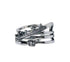 Men's fashion crown sterling silver ring - MOWTE