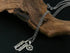 Men's fashion sterling silver blade star pendant & necklace - MOWTE