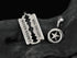 Men's fashion sterling silver blade star pendant & necklace - MOWTE