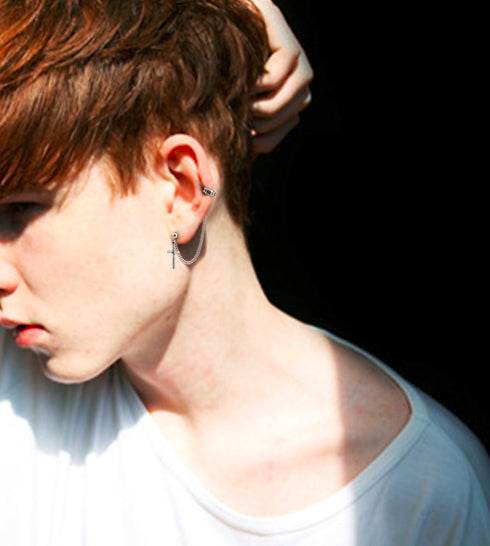 Cross ear cuff - MOWTE