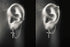 Cross ear cuff - MOWTE