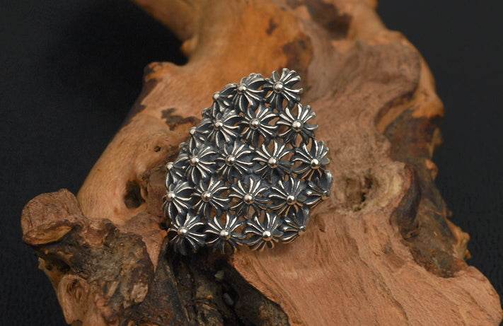 Men's vinatge sterling silver ring - MOWTE