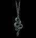 Men's sterling silver snake pendant & necklace - MOWTE