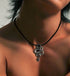 Men's sterling silver snake pendant & necklace - MOWTE
