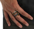 Men's unique dragon sword sterling silver ring - MOWTE
