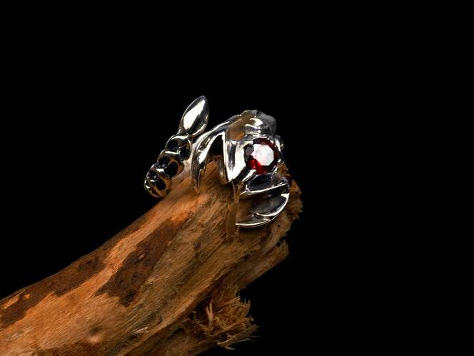 Men's unique scorpion sterling silver ring - MOWTE