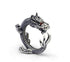 Men's vintage 3D dragon sterling silver ring - MOWTE
