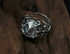 Men's vintage thorns diamond sterling silver ring - MOWTE