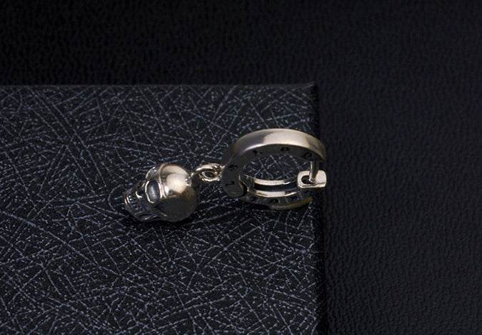 Men's fashion skull ear stud - MOWTE