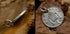 Men's sterling silver coin pendant & necklace - MOWTE