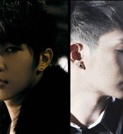 Black Stone Earrings - MOWTE